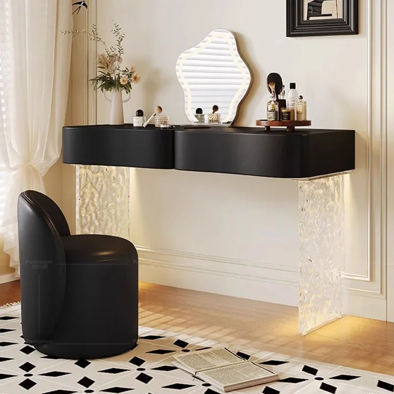 

Акриловый деревянный туалетный столик для спальни, черный письменный стол, женский туалетный столик, современная гостиная, сад, Mesa De Maquillaje, модная мебель