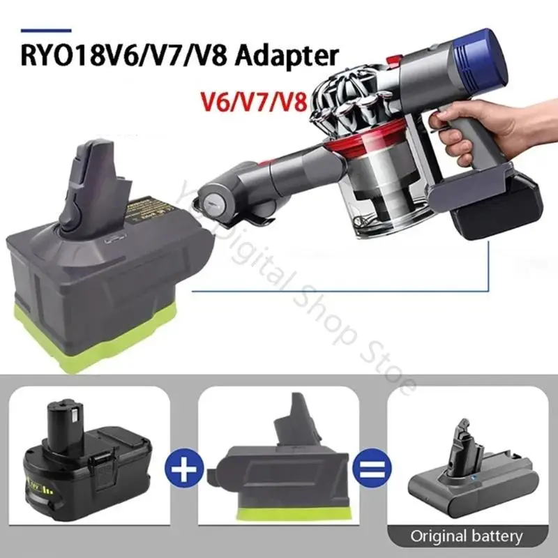 96BA Kompakter 18-V-Vakuumbatterie-Konvertierungsadapter, für 18-V-Batterie, Konvertierung in V 6/7/8-Reinigungsadapter für – Detail 5
