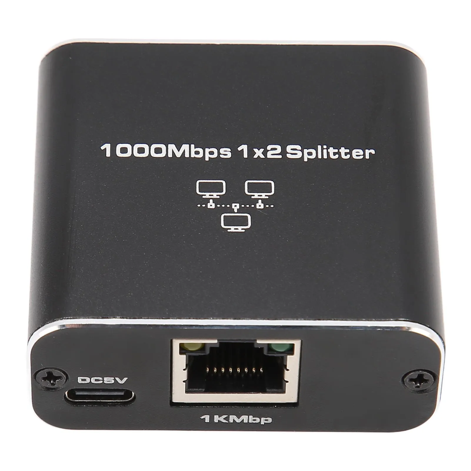مقسم كابل إيثرنت عالمي 1000 ميجابت في الثانية 1 إلى 2 متوافق مع جهاز Cat5 Cat5e Cat6 Cat7 مقسم شبكة RJ45