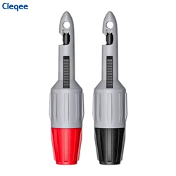 Cleqee P30039B Automotive Car Repair Test Probe,Insulation Wire Piercing Puncture Probe with 2mm/4mm Socket Test Hook Clip