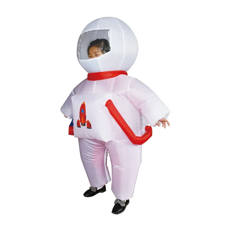 Inflatable Costume for Adult Astronaut Halloween Costume Cool Spaceman Suit Full Body Blow up Costume Pilot Flight Jumpsuit Whit