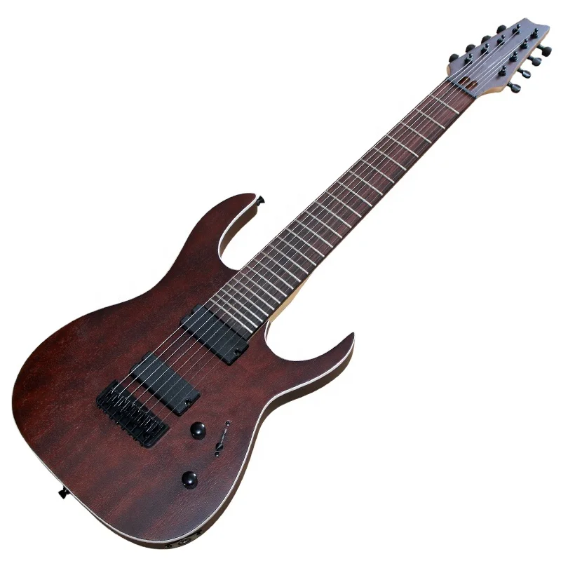 

STLF Flyoung Matte Red 8 Strings Electric Guitar Stringed Instruments Black Hardware