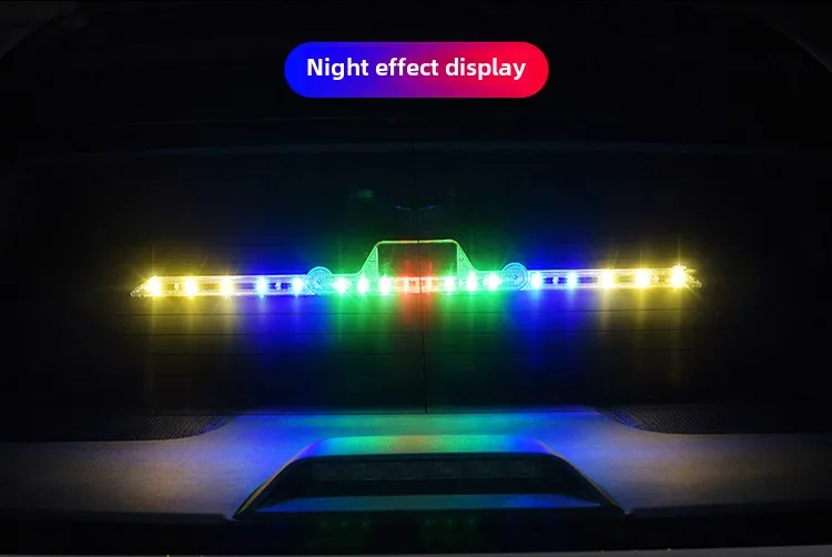 Solar Auto Visier Strobe Blinkende Lampe Innen Windschutzscheibe LED Dekoration Lampe Dreieck Rahmen Notfall Parkplatz Signal Strobe Lampe – Detail 13