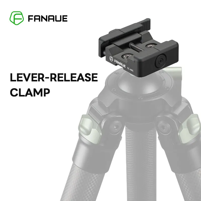 

FANAUE Quick Release Lever-Release Clamp Compatible Arca Swiss/RRS Dovetail to Picatinny Adapter for Bipod Tripod