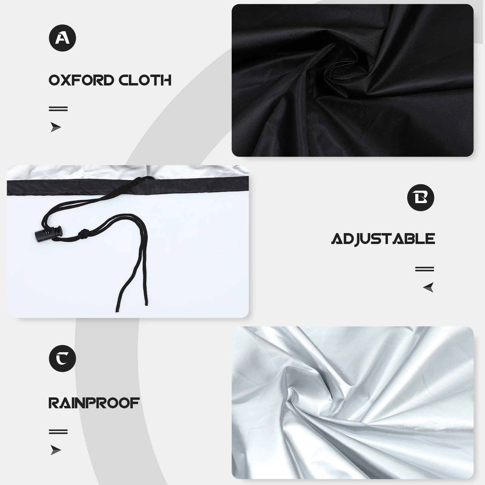 

Thickened Fire Pit Cover Outdoor Stove Protector Durable Waterproof Sunproof Windproof Snowproof Easy to Use Black