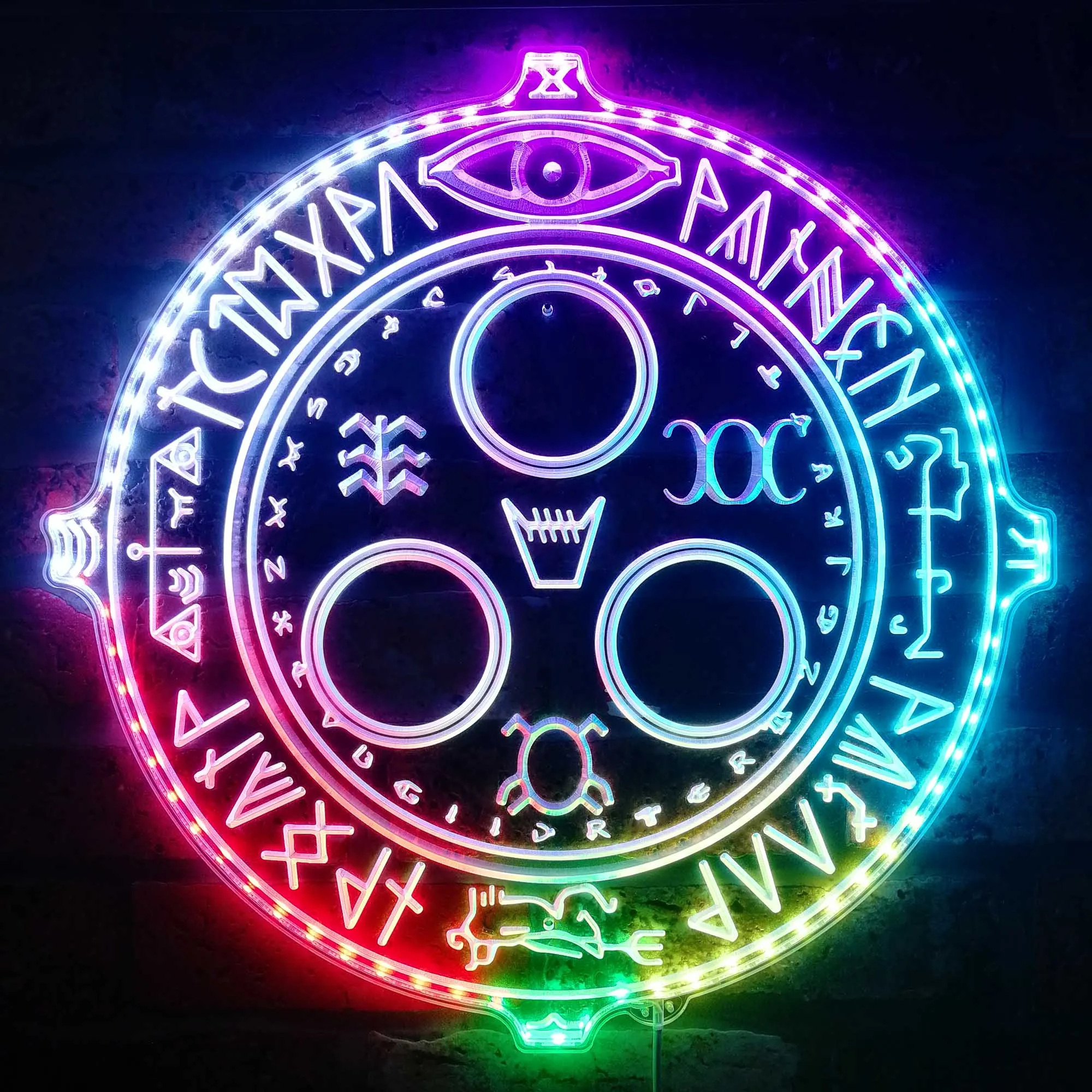 Silent Hill Halo Of The Sun Neon RGB Edge Lit LED Sign, Game Room Decor, Gaming Night Light