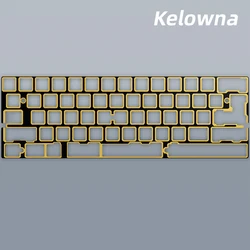 FR4 plate GH60 size 61 63 64 keys layout 2.25u/2u left shift for pcb screw in stabs