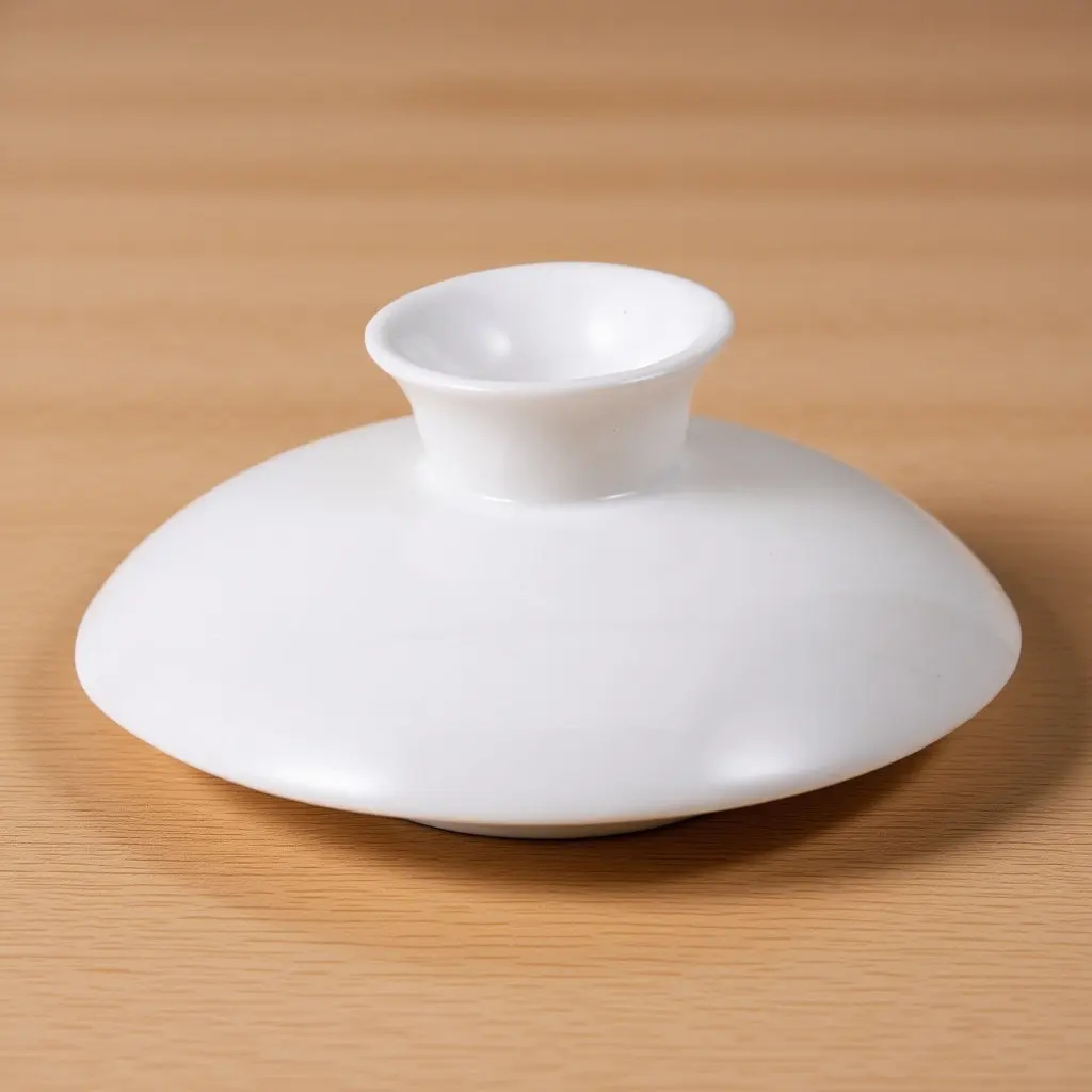 Couvercle réutilisable en céramique pour tasse à thé, couvercle de tasse en céramique blanche de 3,5 pouces, couvercle de bol à thé à rétention de chaleur pour boissons chaudes et froides, utilisation en extérieur