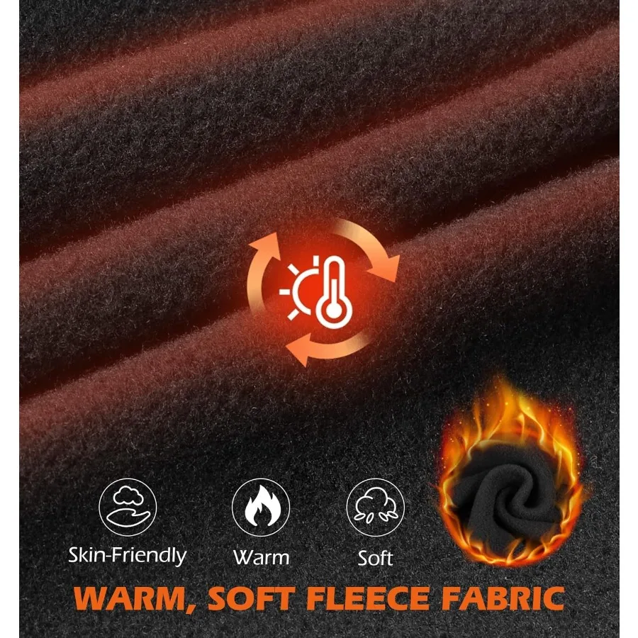 MELASA Winter Balaclava Face Mask for Cold Weather Thermal Fleece Ski Mask with Movable Face Cover for Outdoor Work Skiing