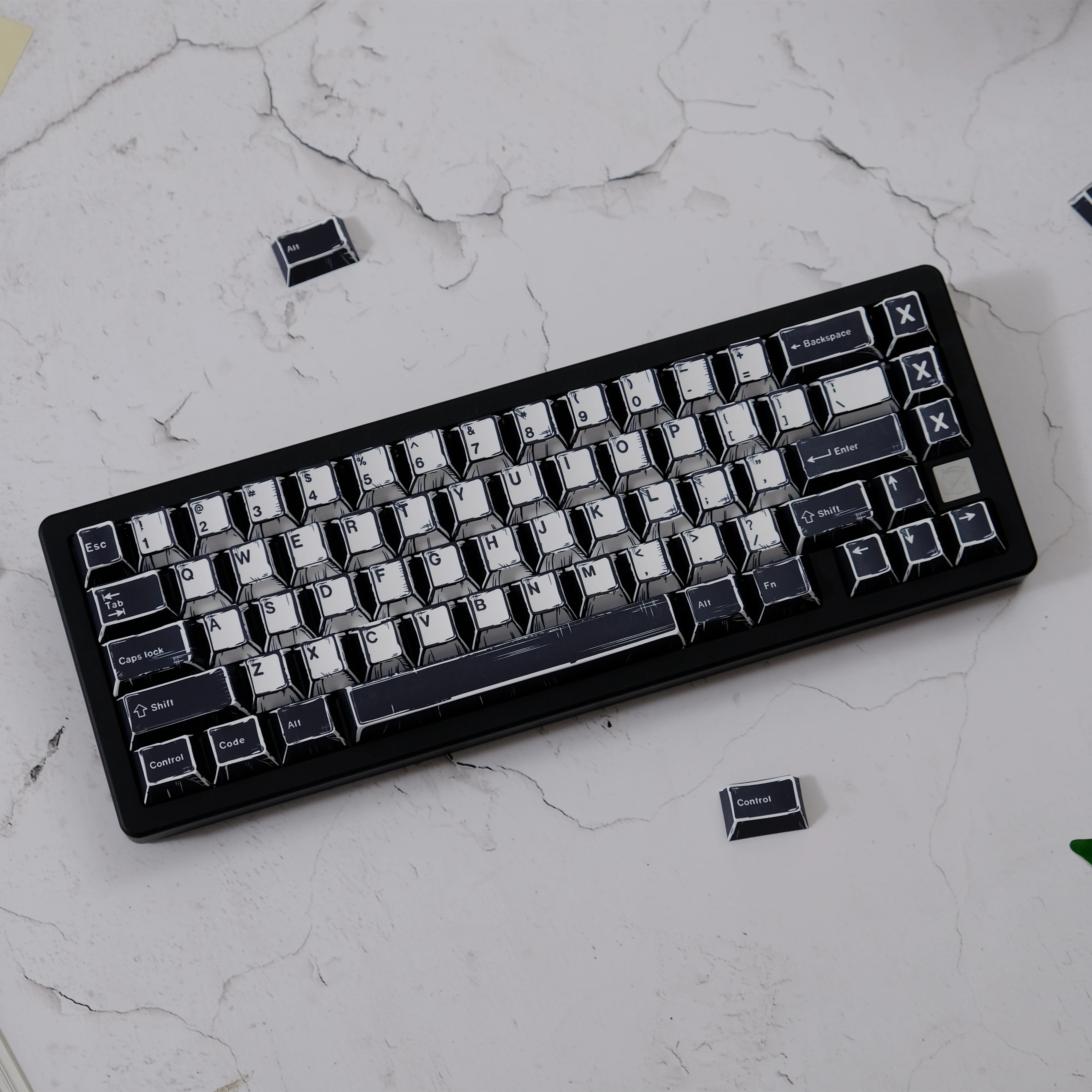 GMK WOB Keycaps การ์ตูนสไตล์โปรไฟล์เชอร์รี่ PBT Dye-Sub 151 คีย์สําหรับคีย์บอร์ด Thicken Keycaps Wooting ISO