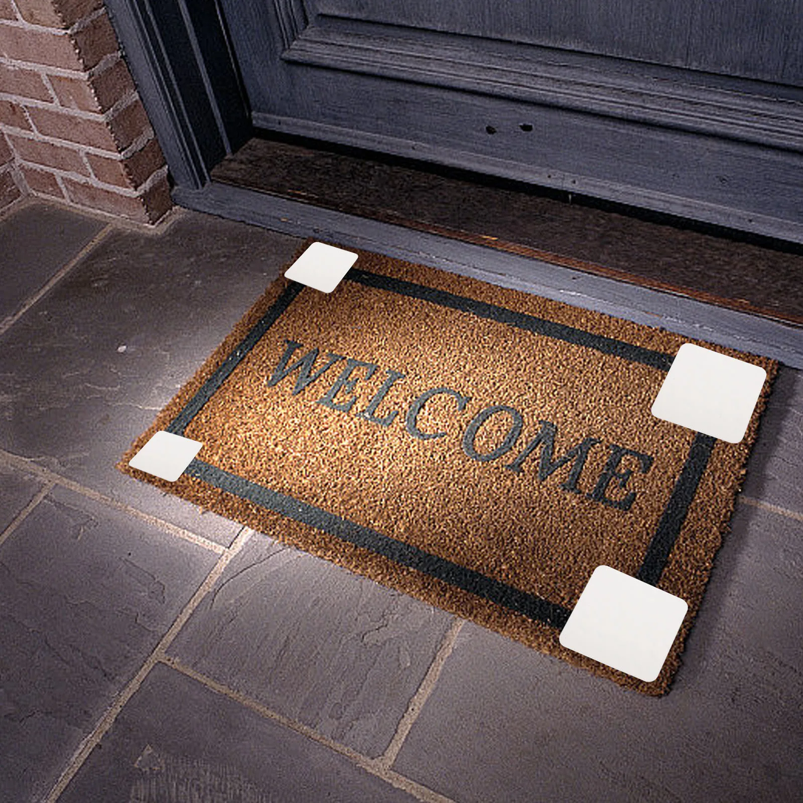 12 قطعة شريط السجاد لسجاد المنطقة فوق السجاد منصات البساط غير القابلة للانزلاق ملصق القابض على بلاط الخشب الصلب صفح الطابق تحديد سلامة المنزل #6