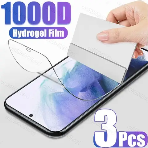 Film Hydrogel 3 pièces pour Samsung Galaxy S8 S9 S10 S10E S20 S21 S22 S23 Plus FE Ultra 5G, protecteur d'écran
