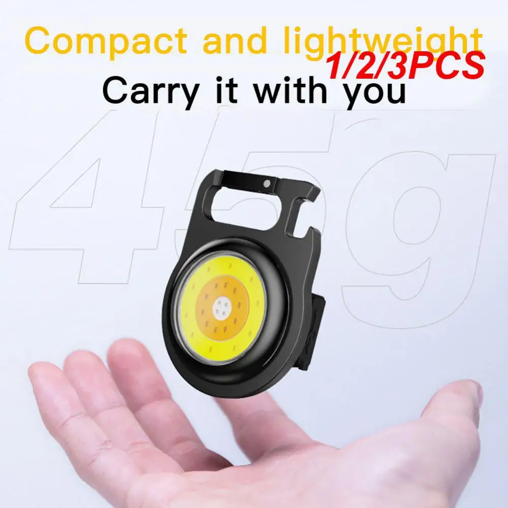 

1/2/3PCS Mini LED Keychain Light Multifunctional Portable Light COB Emergency Lamp Mini Flashlight Outdoor Fishing Camping Light