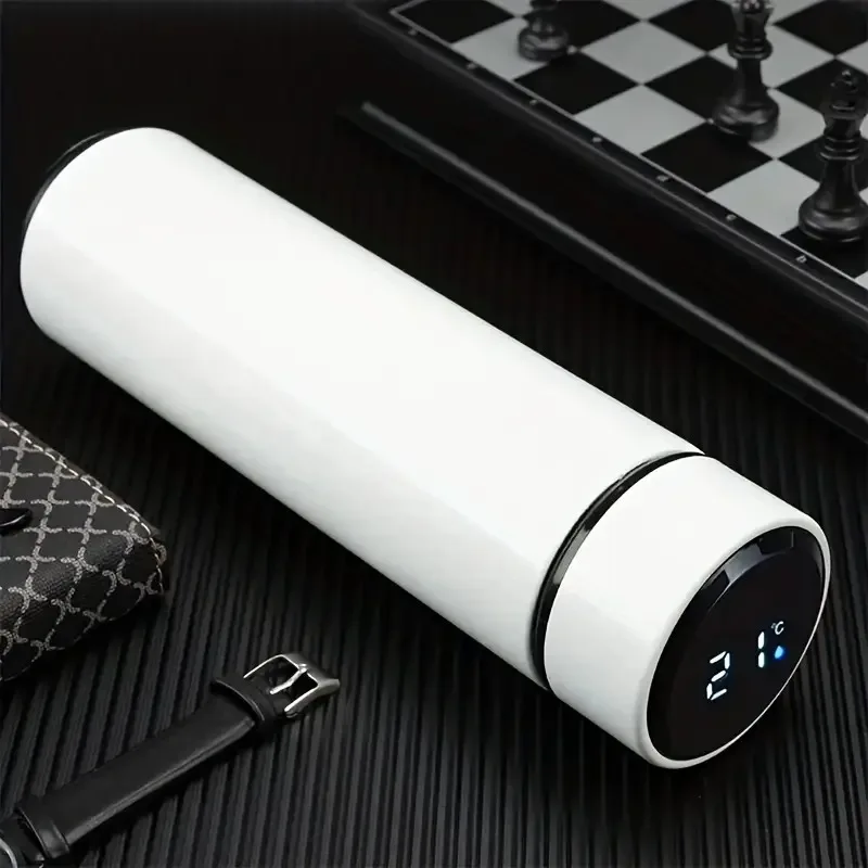 316Stainless Steel Smart Thermos Mug LED Temperature Display Touch Control InsulatedWater BottleTeaSeparation for Christmas Gift