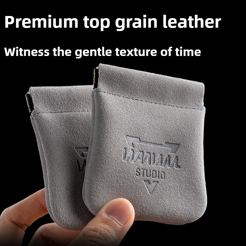 Playful Life EDC Leather Storage Bag for Fidget Spinners, Card Pushers, and Other Toys - Portable Storage Bag