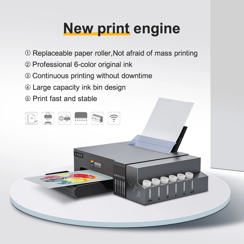 A4 L8050 DTF Printer Direct To Film Transfer Machine T Shirt Printing Machine for Home Use Beginners Small Business Budget