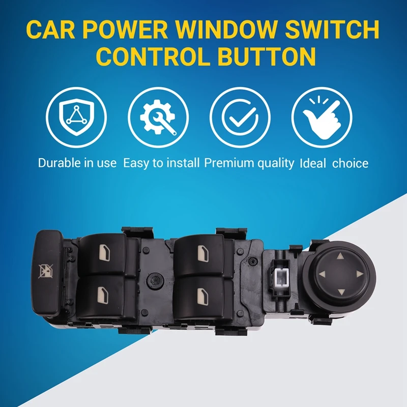 6554.HQ For Peugeot 807 Citroen C5 C8 2001-2007 Driver Left Master Power Window Switch Control Button 6554HQ