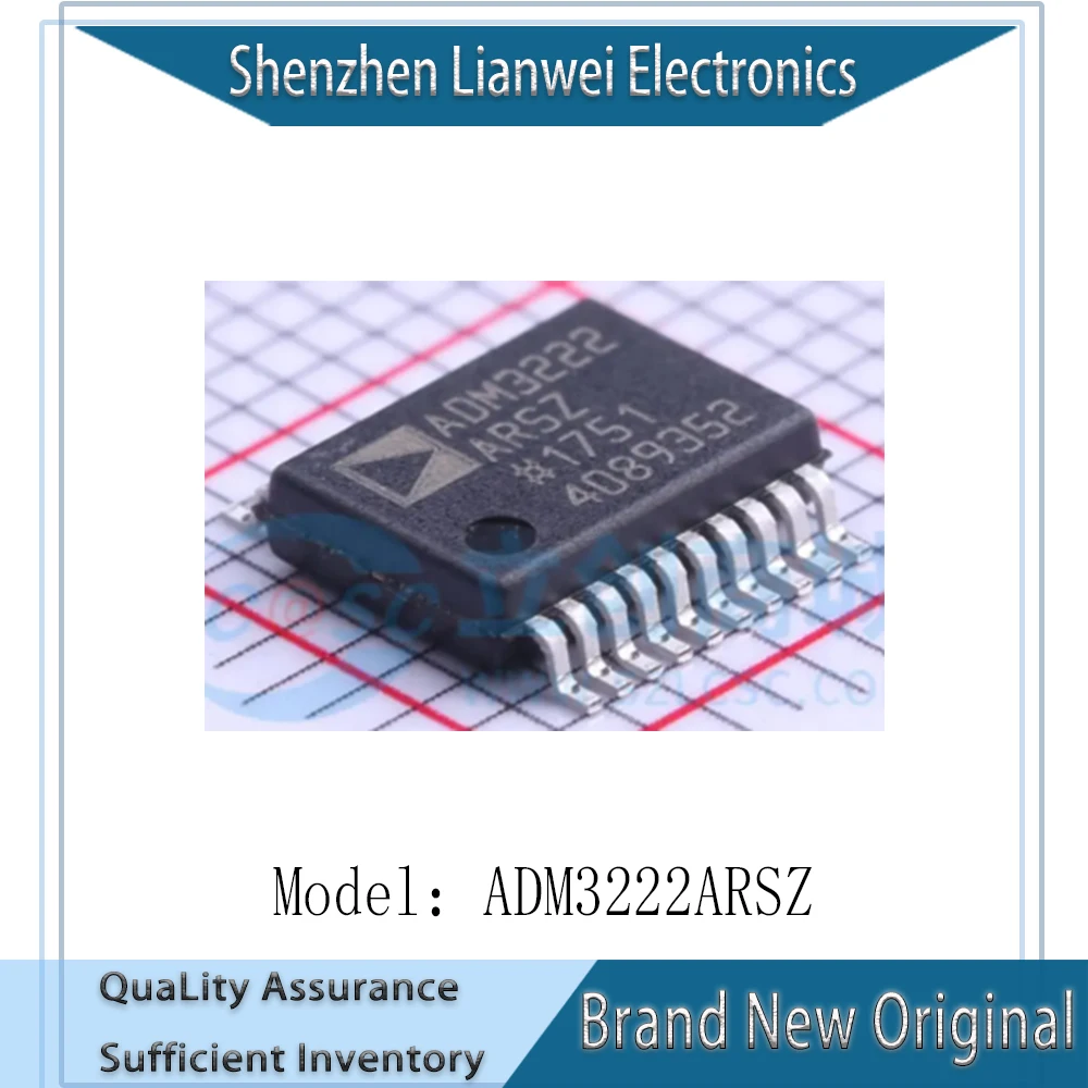 

100% New Original ADM3222ARSZ ADM3222 IC Chipset SSOP-20
