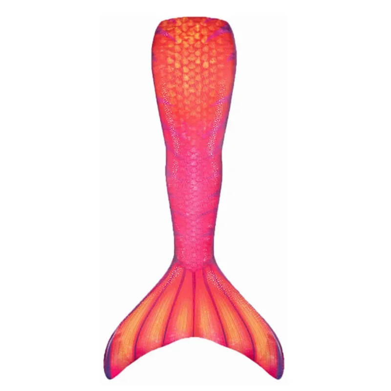 Kids Tails Swimsuit For Girls Children Bathing Beach Swimable Flower Mermaid Costume No Monofin Swimwear Clothes MN12