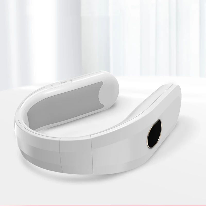 Neck Warmer Winter Portable Protector Halter Powerbank Bladeless Silent Rechargeable Wearable Neckband Fan LED Display Heater