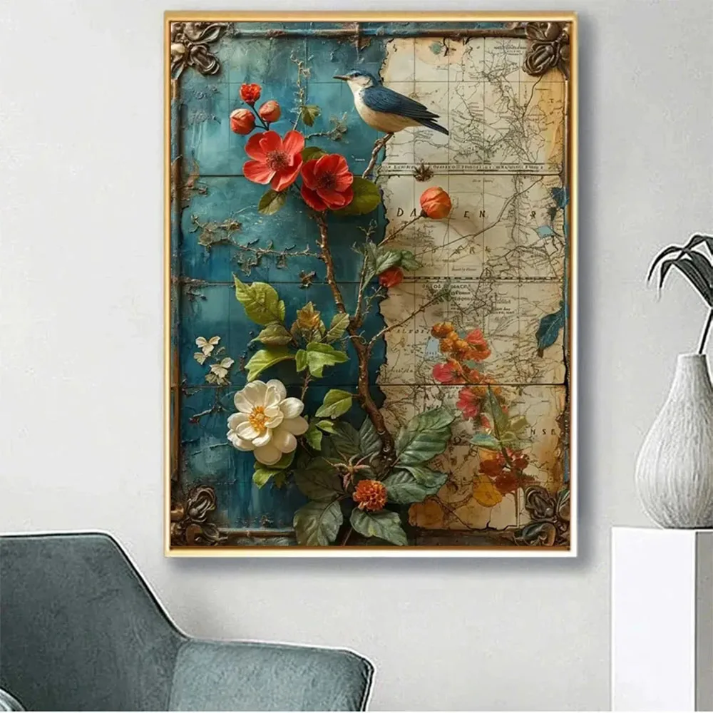 DIY Diamond Painting with Flowers and Maps, Ancient Architecture, Mosaic Art, Embroidery, Home Decor, New Arrivals, 2022