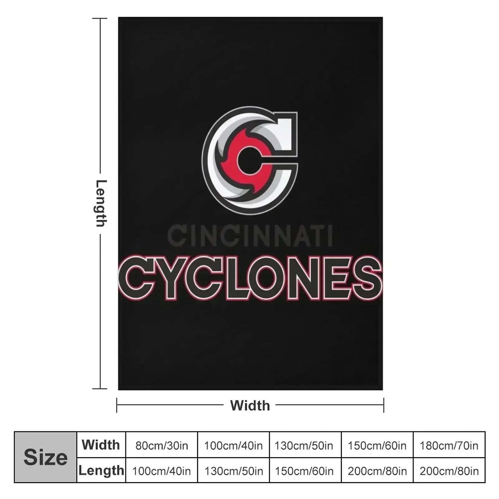 Cincinnati Cyclones Throw Blanket Thermals For Travel Cute Plaid Blankets