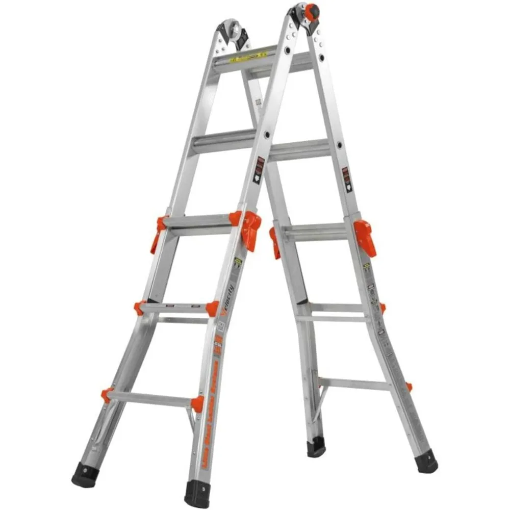 Little Giant Ladder Systems, Velocity, M13, 13 Ft, Multi-Position Ladder, Aluminum, Type 1A, 300 lbs Weight Rating, (15413-001)