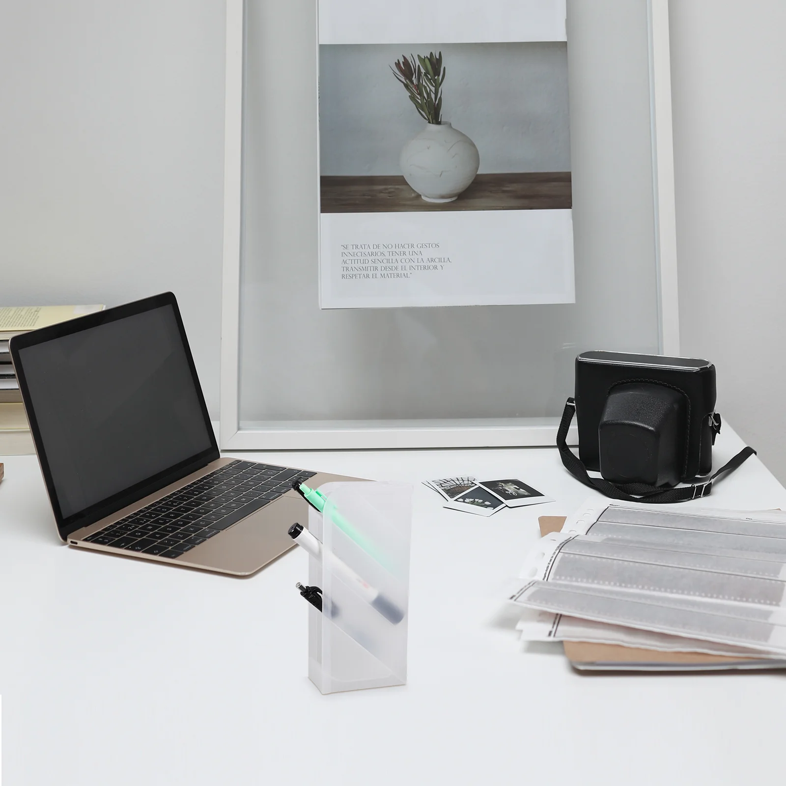 

Creative Slanted Plastic Pen Holder Desk Organizer Multi Function Pencil Container Office Home Decoration Desktop Pencil Holder