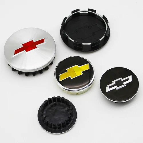 Imagen 2 del producto 4 Uds cubierta de cubo de rueda de coche tapa central de llanta accesorios decorativos para Chevrolet Aveo Cruze Malibu Captiva Optra Trax Lacetti Sail