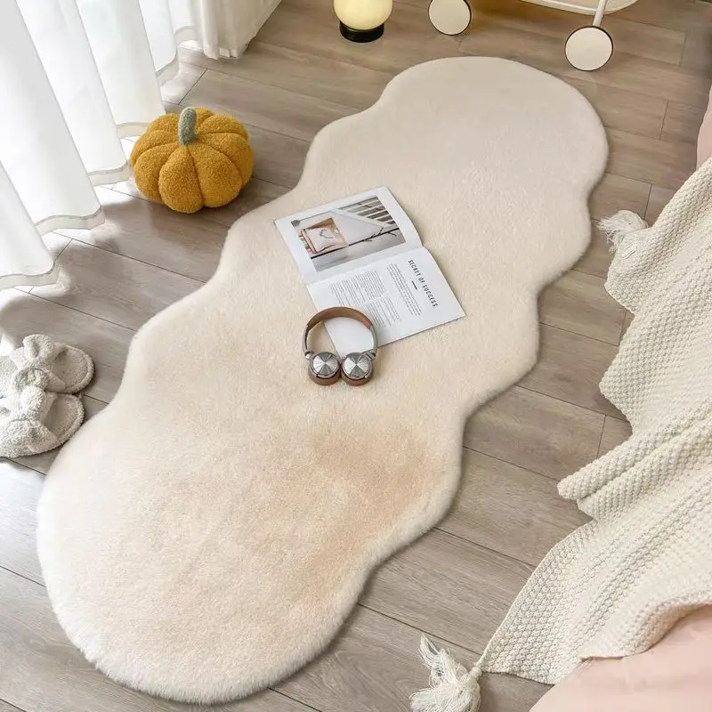 

New Cream Style Carpet Living Room Bedroom Plush Mat Thickened and Encrypted Bay Window Sofa Bedding Bedside Blanket Cushion