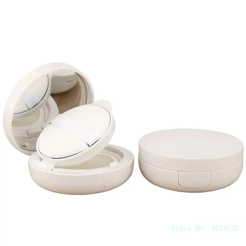 

15g/0.5oz Empty Puff Box Portable Cosmetic Makeup Case Container with Powder Sponge Mirror for BB Cream