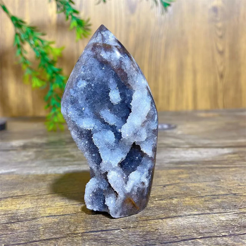 Natural Torch Crystal Sphalerite Skull Druzy Stone Specimen Skeleton Quartz Raw Healing Energy Reiki Home Decoration Gemstones