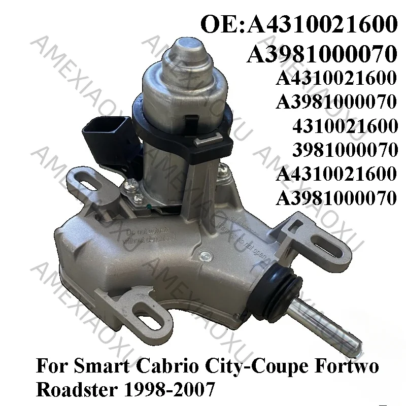 Brand-New Clutch Slave Cylinder Actuator A4310021600 A 398 100 00 70 for Smart Cabrio City-Coupe Fortwo Roadster 1998-2007 AMEXI