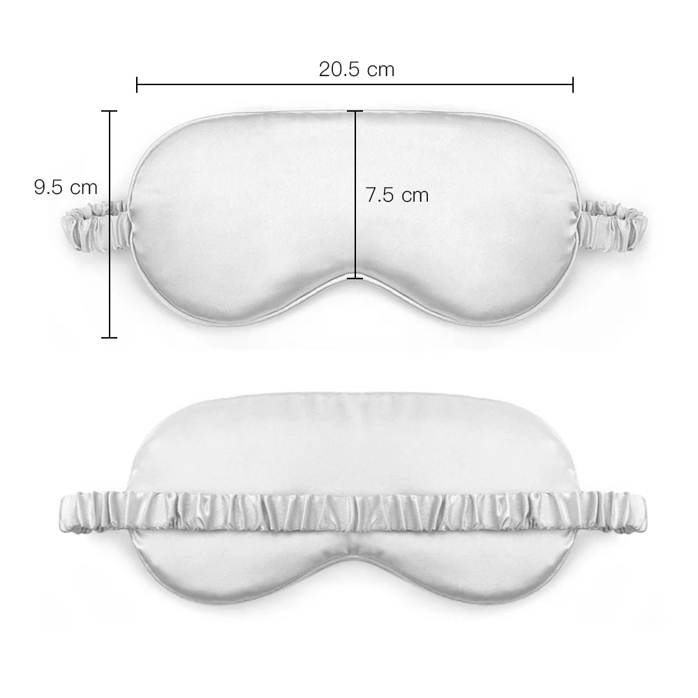 Imitowane jedwabne maska do spania naszywki cieniujące opaski na oczy osłona oczu akcesoria do pielęgnacja oczu