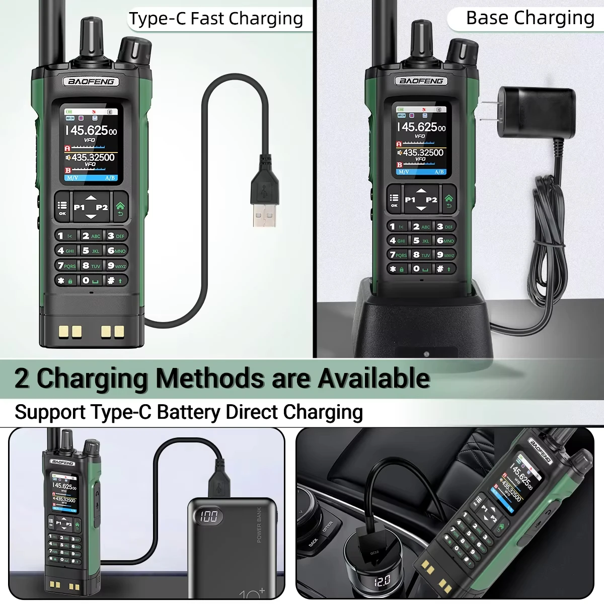 Baofeng Uv-32 نظام تحديد المواقع/Aprs طويلة المدى أجهزة اتصال لاسلكية مجموعة التخييم هام راديو بلوتوث البرمجة نوع-C شاحن ل Radtel