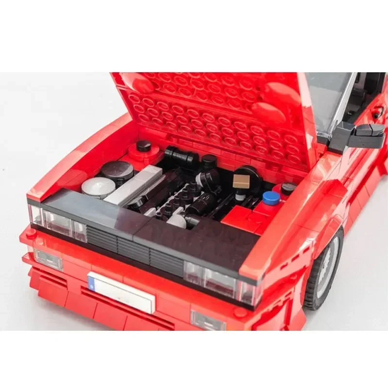 MOC-185304 Rot Neues GTR Supercar Bausteinmodell 142 Bausteinteile Kindergeburtstag Baustein Spielzeug Geschenk