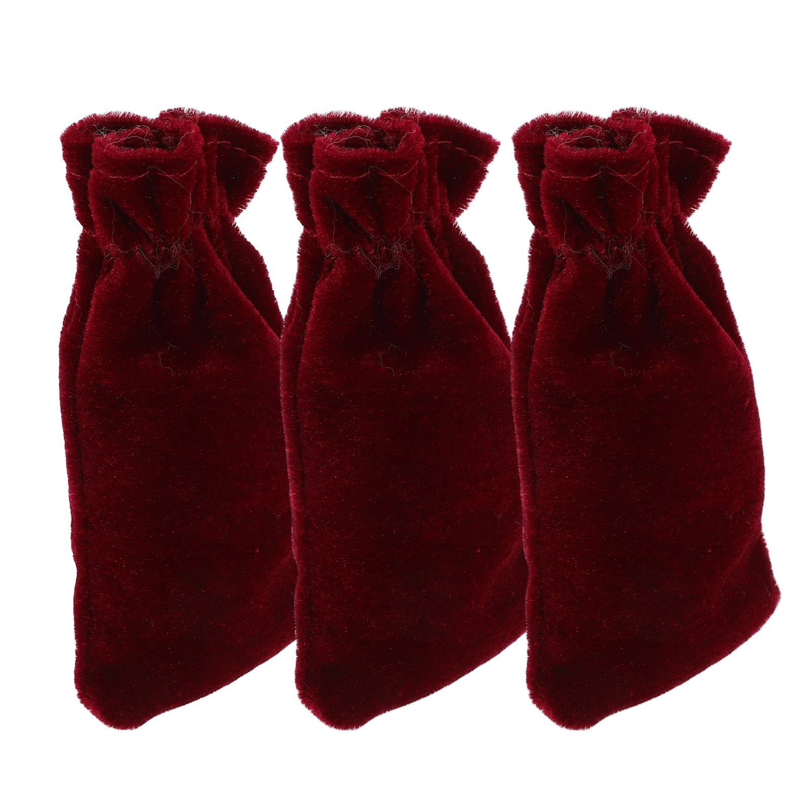 

3 Pcs Piano Pedal Covers Velvet Antislip for Upright Piano Keyboard Accessories Foot Pads Protector