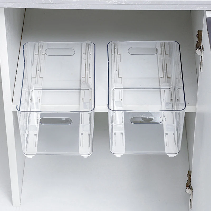 2Pcs/Set White Slides Drawer Sliding Rails Bin Tracks For Kitchen Bedroom Closet Pullout Track Basket Pull Rail