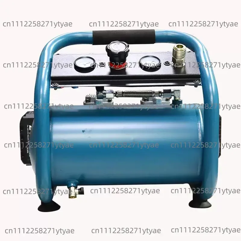 Industrial high-power air compressor rechargeable wireless lithium battery air compressor dual barometer power tool parts