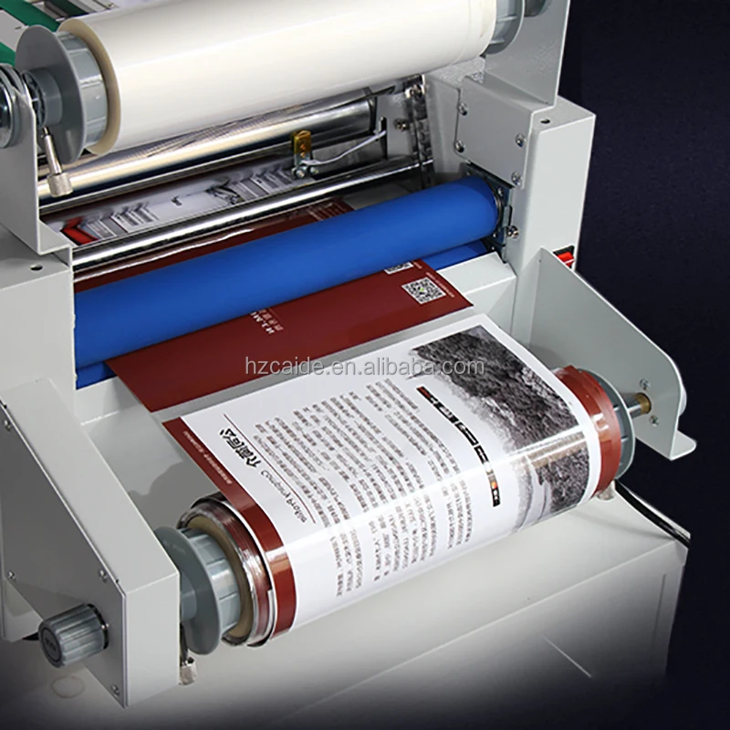 370mm Width Multi-function Hot Roll Laminating Machine With Conveyor Belt