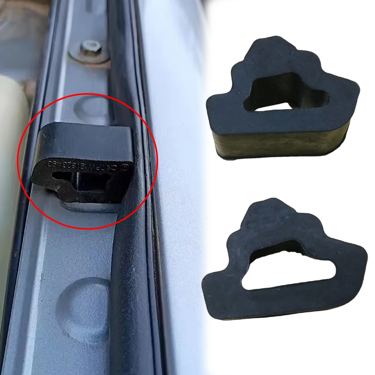 Pokrywa silnika Gumowa prowadnica skrzydła maski do VW Golf Mk2 Trójkątny blok amortyzujący Poduszka podkładki 1984-1992 Części zamienne