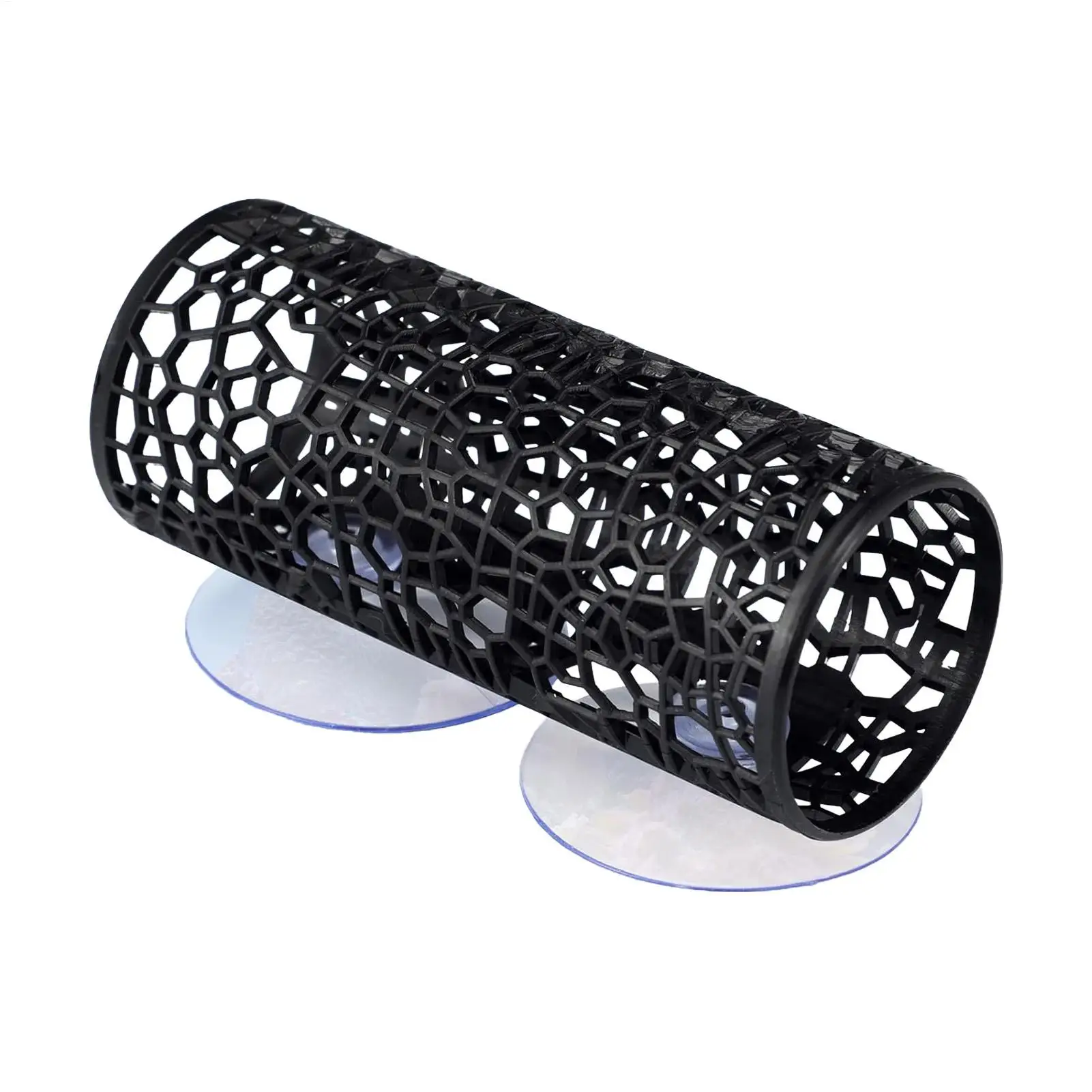 Betta Fish Hideout Hollow Tube Ornament With Suction Cup Safe Rest Shelter Aquarium Landscapes Decoration Small Pet Fish Tank