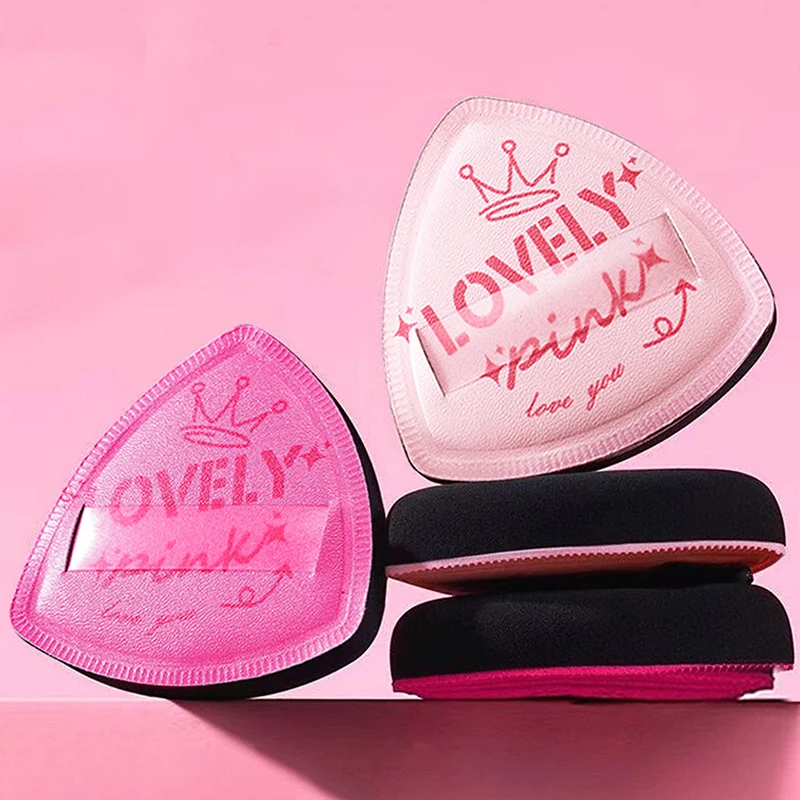 Portable Soft Comfortable Powder Puff Dual Use Wet & Dry Foundation Applicators Makeup Sponge Trendy Design