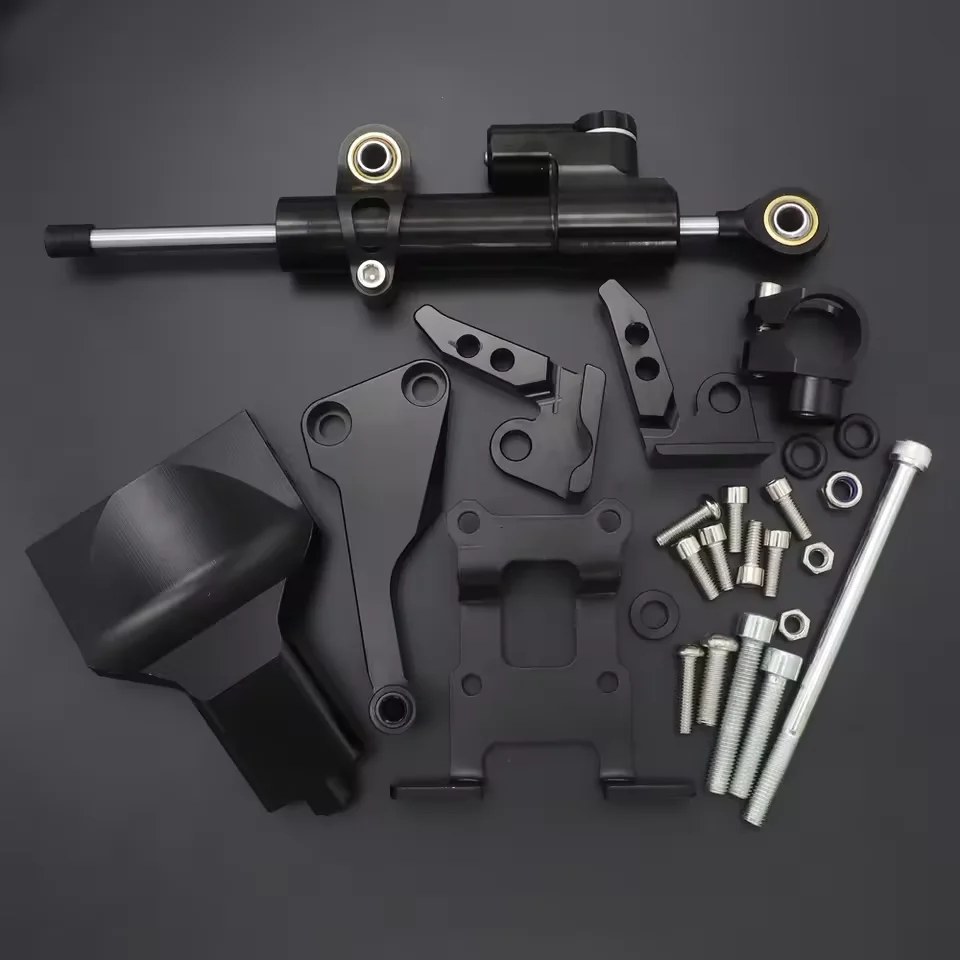 MT-07 MT07 FZ-07 CNC Lenkungsdämpfer Montagehalterung Kit für Yamaha MT07 MT-07 FZ-07 FZ07 2013–2019 2014 2015 2016 2017 2018