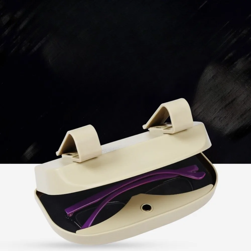 Portable Car Glasses Box Multifunctional Compact Driving Glasses Holder Easy Installation Car Lenses Holder