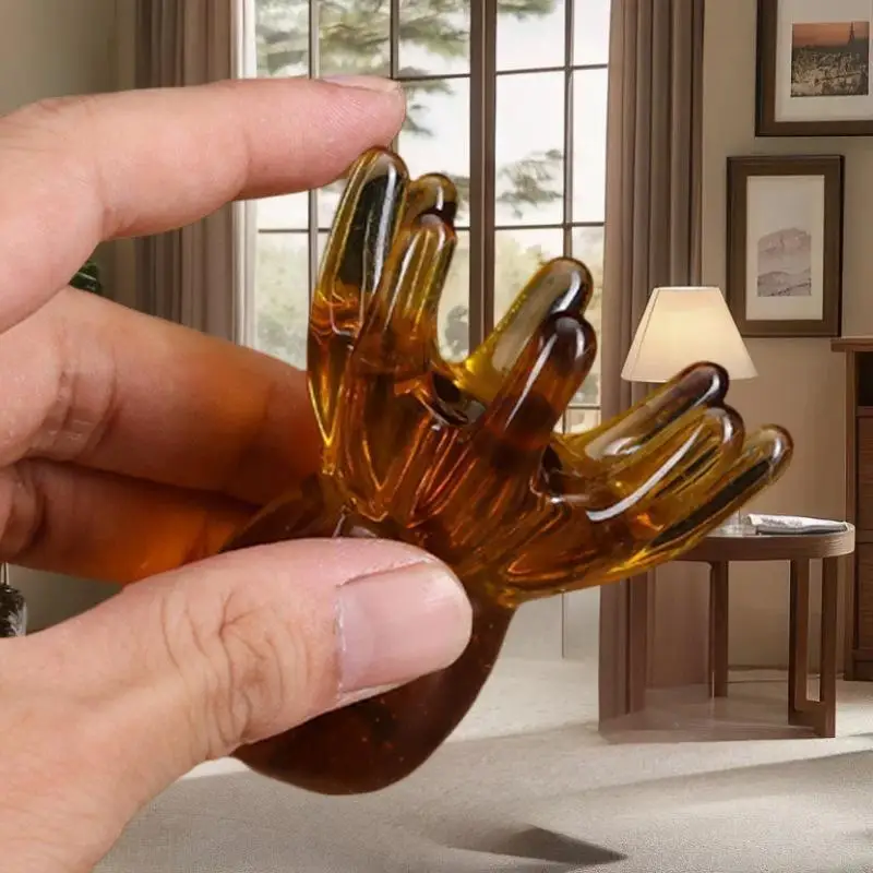 Scalp, Body, Face Gua Sha Massager Octopus Head Design Made of Resin Ergonomic Portable for Home and Travel