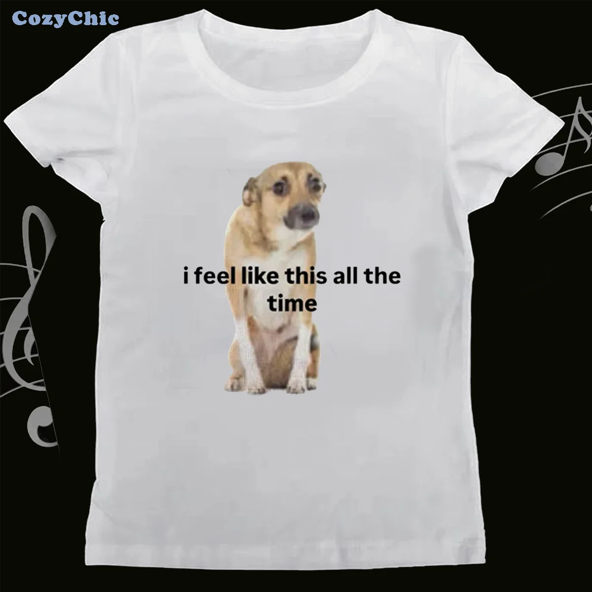 Fashion Y2K Puppy Letter Dog Pattern T-shirt Cute Casual Gothic Harajuku Girl Street Wear Graphic Short Sleeve Women O-neck Tees