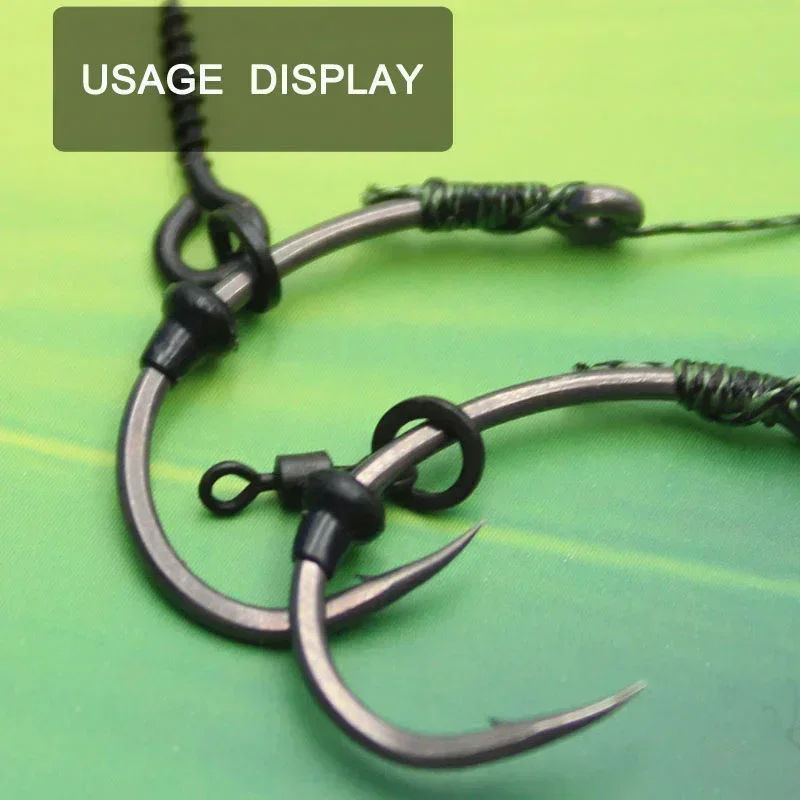 70 قطعة اكسسوارات صيد سمك الشبوط الصيد هوك وقف الخرز الطعم Boilie حلقة قطب سدادة ل روني الشعر تلاعب المطاط صيد السمك #6