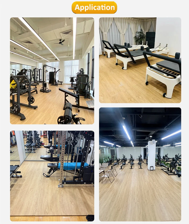Home Gym Wooden Grain Rubber F - огляд і ціна Home Gym Rubber Flooring