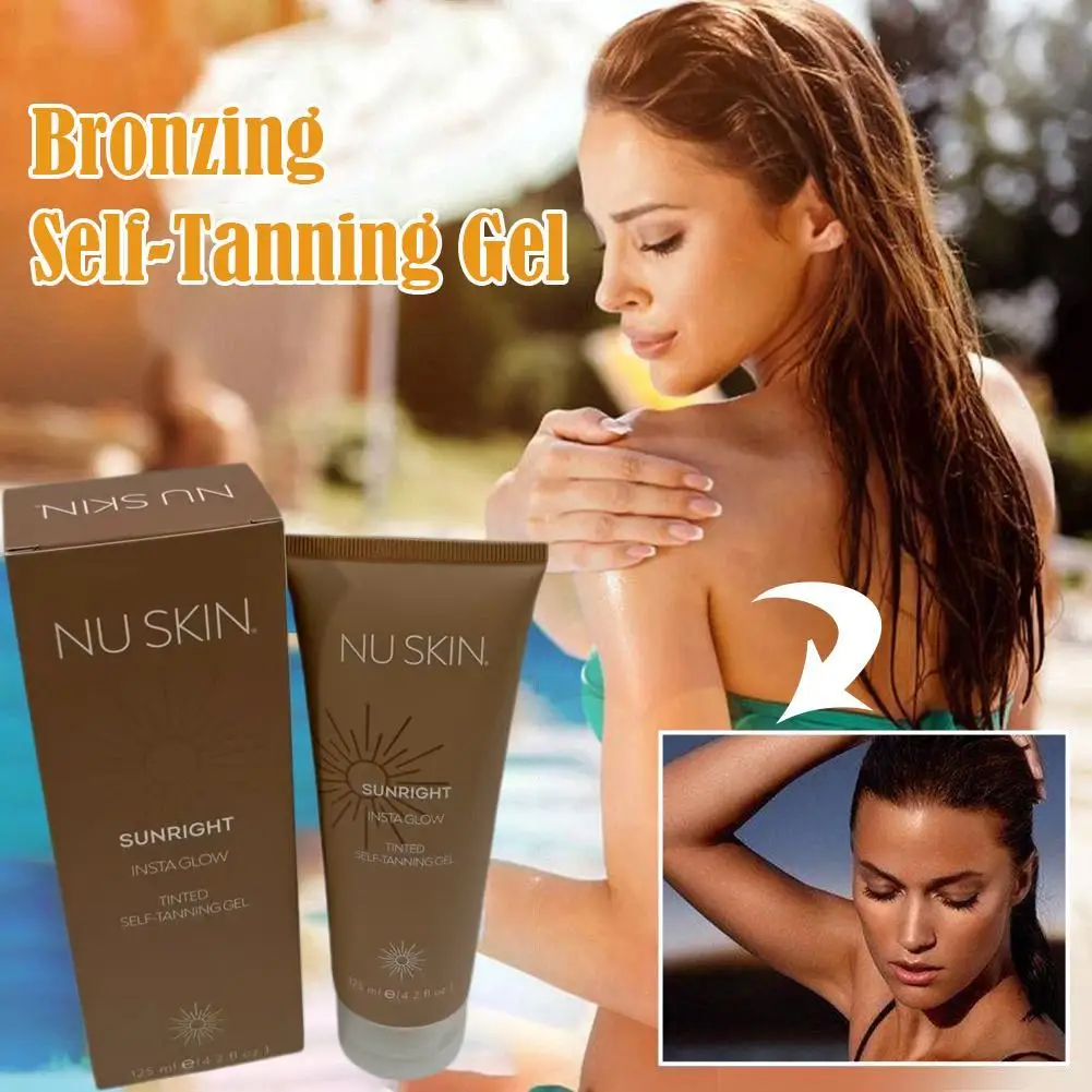 Natural Tan Premium Shiny Brown Sunbeds Loción de Aloe Gel Crema bronceadora marrón Crema aceleradora ﻿